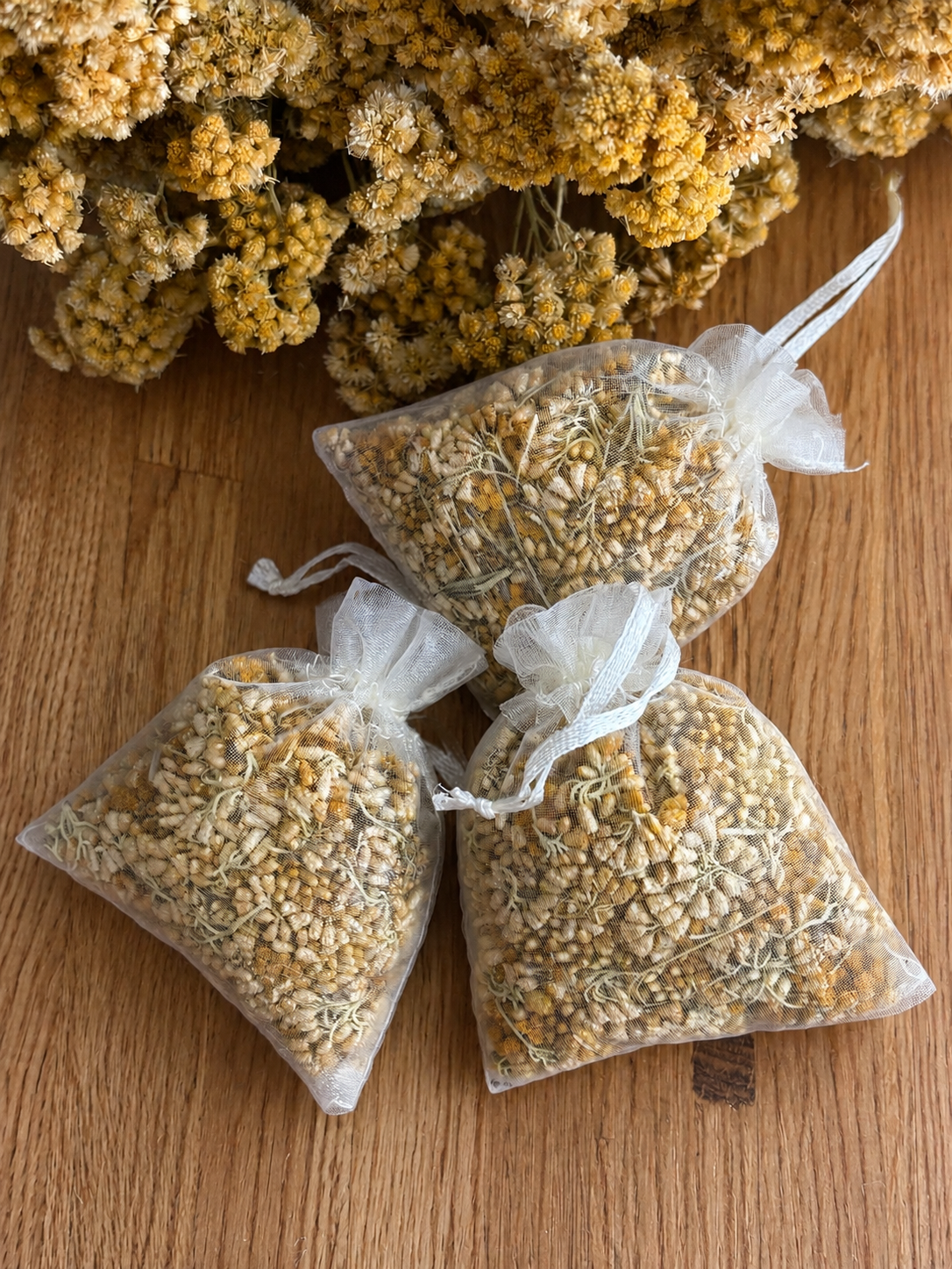 Sachet Senteur organza - Immortelle de Corse